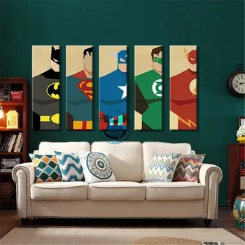 Marvel Poster Super-erou Panza Pictura super-Erou Modern Home Decor de Perete Panza de Artă HD Imprima Imagini de Perete pentru Dormitor Copil
