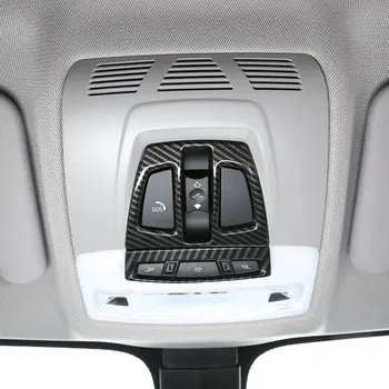 Fibra de Carbon Pentru BMW X1 f48 2017 X5 f15 X6 f16 Seria 3 f30 GT f34 Interior de Mașină din Față Lumina de Citit Capac Ornamental Pentru BMW X2 F47