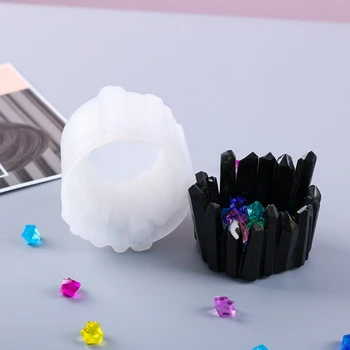 DIY Cristal Epoxidice Cutie de Depozitare Rășină Mucegai Suport Lumanare Ornament Silicon Mucegai