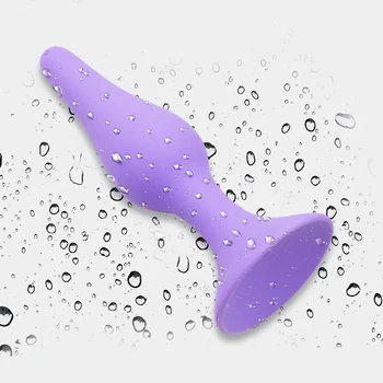S/M/L/XL din Silicon Confortabil, Anal Plug ventuza Margele Butt Plug Anus Dilatator Nici Vibratoare Jucarii Sexuale pentru Barbati Femei Jocuri pentru Adulți