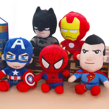 Anime 27cm Cifrele de Acțiune The Avengers Alliance Papusa Spiderman Diy Jucărie de Pluș Masina Ornament Papusa Jucării pentru Copii Prieten Cadou