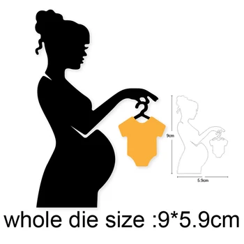 Femei gravide Haine pentru Copii de Tăiere de Metal Moare Scrapbooking Șabloane DIY Cărți de Hârtie Decor în Relief Muri Tăiate Ambarcațiuni Moare 2020 NOU