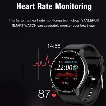 Ceas inteligent în timp Real Vremea Activitate Tracker Monitor de Ritm Cardiac Sport Doamnelor Ceas Inteligent Bărbați Femei Pentru Android IOS