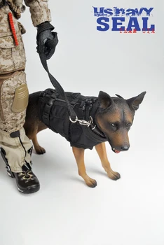 Pentru Colectarea 1/6 Set Complet de sex Masculin Soldat Acțiune Figura NOI.NAVY SEAL Team Six Modelul cu Dublu Arma & câine Lup pentru Fanii Cadouri