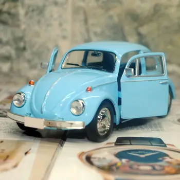 Drăguț Epocă Beetle Masina De Jucarie Pentru Copii Turnat Sub Presiune Trage Înapoi Model De Masina Pentru Copii Cadou BoysToy Decor Figurine Drăguț