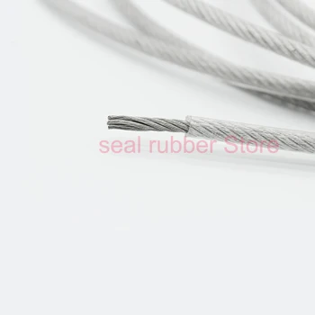 5 Metri PVC Acoperit Sârmă Flexibilă Frânghie moale Cablu Transparent din Oțel Inoxidabil Sârmă cu Diametrul de 1mm, 1.5 mm, 2mm 3mm 4mm 5mm 6mm