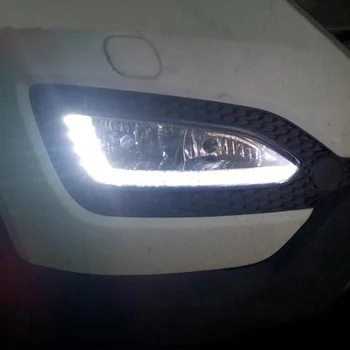 DNO Auto Lumini de Zi cu LED Pentru Hyundai Santa Fe IX45 2013 12V Auto DRL Super Luminozitate Lămpi de Semnalizare Foglamp