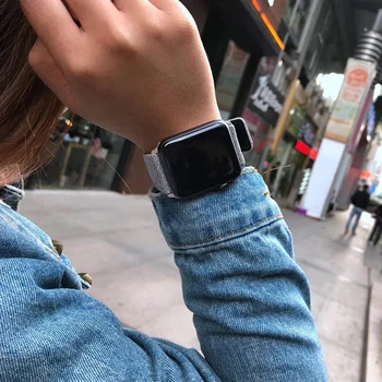 Tesatura+Curea din Piele pentru Apple Watch SE 44mm Curea 40mm 42mm 38mm bratara smartwatch Dotari Bratara iwatch seria 3 4 5 6