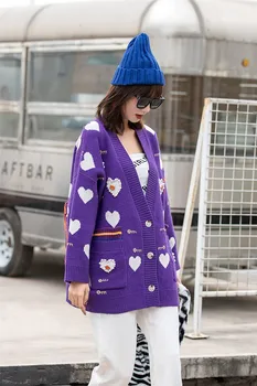 Femei Cardigan Tricotate Pulover de Primavara Toamna cu Maneca Lunga V Gât Cardigan Casual Moda Streetwear Pulover 2021 кардиган