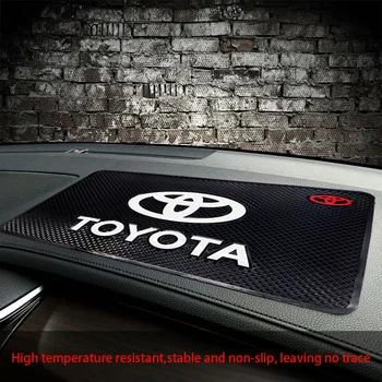 Masina anti-alunecare mat pentru masina de Silicon Auto cu vâscozitate mare parfum pernei scaunului Toyota-logo-ul anti-alunecare mat pentru masina