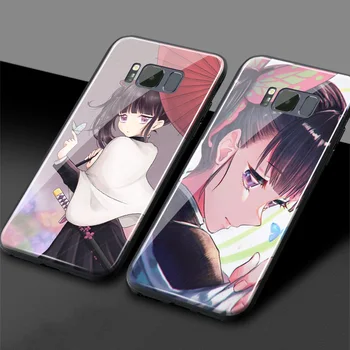 Kanao Tsuyuri Kimetsu nu Yaiba silicon moale telefon de sticlă acoperi caz shell pentru Samsung Galaxy S8 S9 S10 S10e Nota 8 9 10 Plus