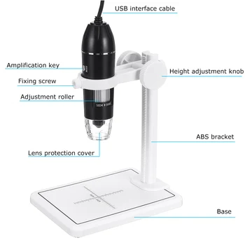 3 ÎN 1 1600X 2MP 1080P Microscop Digital de Tip C/Micro USB Magnifier Electronice Endoscop Pentru Laborator PC-ul de Reparații Electronice