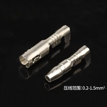50sets 3.5 mm Glonț de sex masculin și de sex feminin de andocare pentru terminale pot fi conectate ieșit din fire la conectorul rapid terminale de cabluri