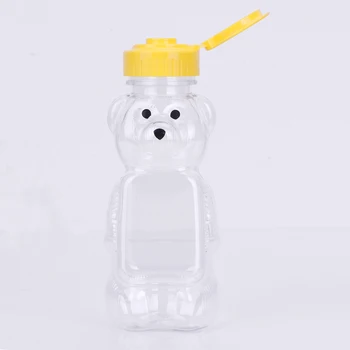 5pcs Miere Urs de Paie Sticlă Cupa Mini Drăguț Compresibil Lapte, Ceai, Suc de Urs Sticla Cană de Containere pentru Copii Copiii să Bea