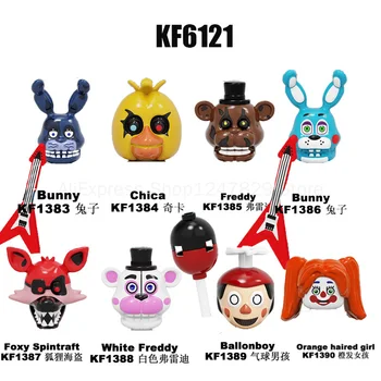 2021
 Film de desene animate Cinci Nopți Blocuri Ballonboy Chica, Foxy Spintraft Cifre Pentru Copii Colecție de Jucării KF6121