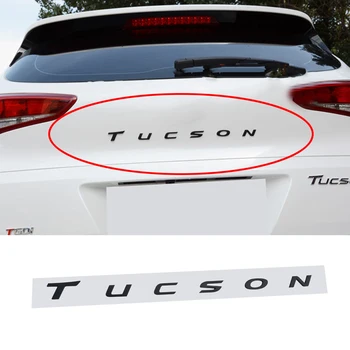 Logo-ul negru TUCSON Portbagaj Autocolant Pentru Hyundai TUCSON i40 i25 i35 i30 ix25 ix35 i20 TUCSON Autocolant Capota Spate Autocolant ABS