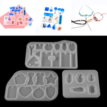 3 Stiluri de Pandantive Matrite de Silicon Bratara Pet Tag-uri Epoxidice Rășină de Turnare Matrite Pentru Bijuterii DIY a Face obiecte de Artizanat Accesorii