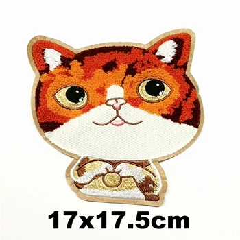 Îmbrăcăminte accesorii mari broderie pisici de mare de desene animate patch-uri pentru îmbrăcăminte PA-3425
