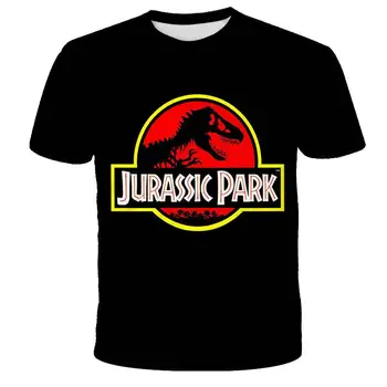 Imprimate 3D Jurassic Park Tricou Copii Amuzant Casual Lume Dinozaur T-shirt Topuri de Vara Tricouri Copii Fată Băiat Haine Cool Tricou