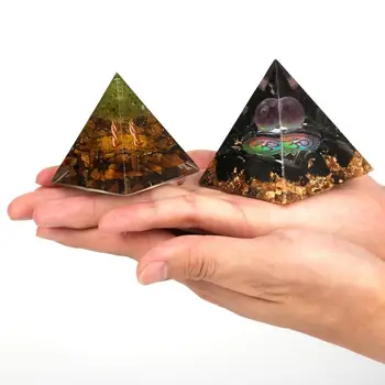 1 buc Piramida Obsidian, Ametist, Crisolit Ochi de Tigru Piatra Decor Acasă Anti-stres, Calm Vindecare de Cristal tipul de Piatră prețioasă Piramida