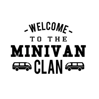 Minivan Clan Vinil Decal Amuzant Auto Camion Van Moda De Familie, Personalitate, Creativitate Clasic Atractiv Vinil
