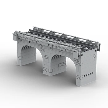 Tren Piesa Arc de Pod Viaduct Estacadă de Trafic Rutier Street View Model Blocuri DIY Jucărie de Învățământ Asamblarea Cărămizi Copil Cadou