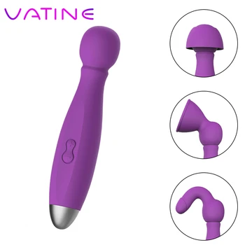VATINE AV Stick Vibrator cu 3 Cap Vaginale G-spot Masaj 10 Viteza de Stimulare Clitoris Jucarii Sexuale pentru Femei Baghetă Magică