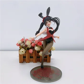 20CM Data Un Glonț Tokisaki Kurumi Coreful Figura Bunny Ver Original PVC Figura de Acțiune de Colectare de Jucării Pentru Copii Cadouri