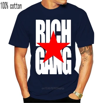 Rich Gang RG Tineri de Bani și Bani în Numerar Muzica Hip hop Negru Bărbați T-Shirt Tee