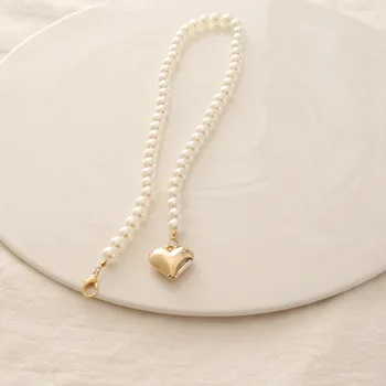 Vintage, Coliere de Perle Pentru Femei de Moda Multi-strat Inima Pearl Lanț Cravată Colier 2121New Design de Bijuterii Cadou