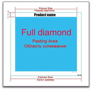5D Diamant Pictura Floare Albastra Model Mozaic 5D DIY Diamant Brodat Rose Cross Stitch Plin patrat/rotund Decor Acasă Cadou