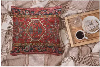 WONDERTIFY Pernă Acoperă Caz de Antichități Orientale turcești Covor Model de Imprimare Rosu - Lenjerie Moale Pernă Decorative pentru