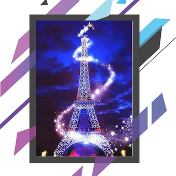 Daimond Pictura Turnul Eiffel Diamant Arta Burghiu Plin De Cruciulițe Kituri EmbroideryDiamond Paiting Burghiu Plin