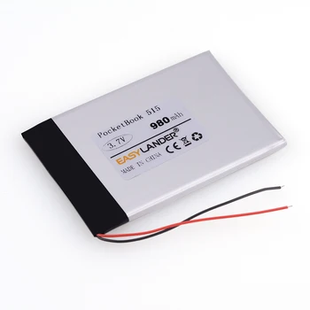 3.7 V 980mAh baterie Reîncărcabilă li-Polimer Baterie Li-ion Pentru PocketBook 515 E-BOOK Baterie GPS DVR POWER BANK PB515