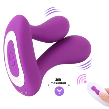 Fără fir Vibrator Jucării pentru Adulți Anal Masaj jucarii Sexuale Pentru Femei punctul G 9 Speed USB Reîncărcabilă Cap Dublu Stimulator