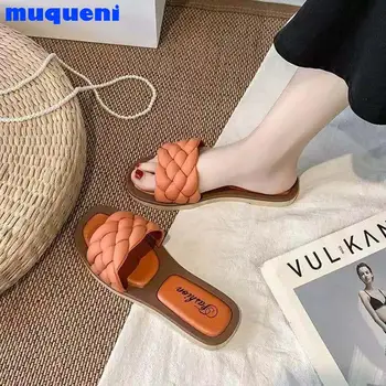 Femei Pantofi de Acasă Papuci de casă 2021 Noua Moda Casual Platforma Afara de Plaja Slide-uri pentru Femei Lumină Bling Interioară Femei Flip Flops