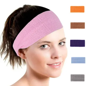 Unisex Sport Bumbac Bandă Antitranspirație pentru Femei Barbati Yoga Hairband Sport Întinde Benzi de Fitness Benzi de Cap Accesorii de Par