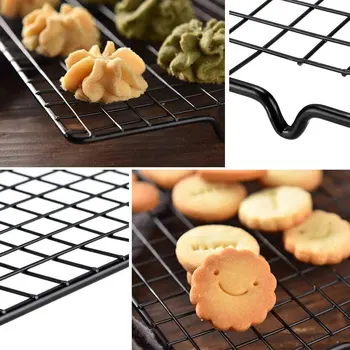 Tort De Răcire Rack Grid Net Din Oțel Inoxidabil Se Lipeasca De Metal Prăjituri Biscuiți Pâine Uscare Suport Stativ Bucătărie Tava De Copt Instrumente