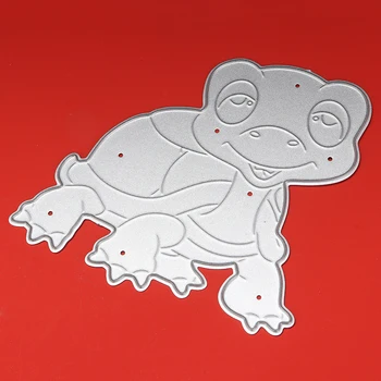 1 buc 83*84mm broască Țestoasă Moare de Tăiere de Metal Moare pentru card DIY Scrapbooking stencil Ambarcațiuni de Hârtie șablon Album Moare