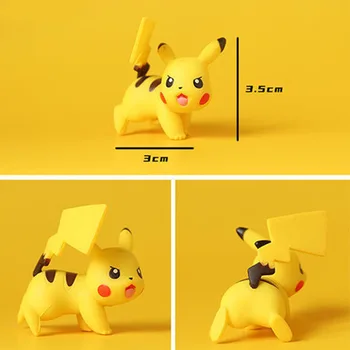 3-4CM Pokemon Cifre Pikachu Charmander Squirtle Ornamente de Acțiune Figura Bulbasaur Desene animate Model Drăguț Kawaii Copii Jucarii Cadou