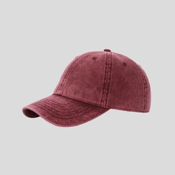 Culoare Solidă Șapcă De Baseball Pentru Bărbați Și Femei De Epocă Spălat Bumbac Snapback Capace Denim Tata Pălăria În Aer Liber Capace 2021