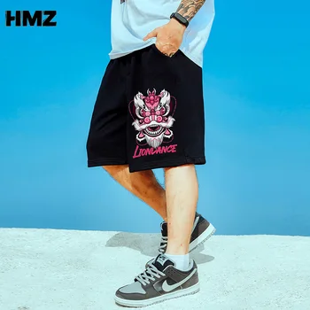 HMZ Bărbați Desene animate Zâmbet Print pantaloni Scurți de Vară de Moda Casual, Marca Confortabil Plus Dimensiune Fitness Culturism Respirabil pantaloni Scurți