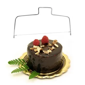 Din Oțel Inoxidabil De Sârmă Reglabil Tort Cutter Slicer Accesorii De Bucătărie Bakeware Egalizare Cuțit De Pâine Produse De Patiserie De Copt Instrumente