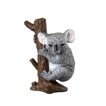 2021 Simulare Koala Jucării De Colecție Drăguț Koala Figurine Copii Animale Salbatice Model Jucării Acasă Decorare Birou Consumabile