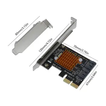 Pentru SA3002 ASM1062 Chip PCI-E SATA 3.0 Card de Expansiune 6GSATA3.0 Interfață Hard Disk Placă De Extensie Interfață Adaptor De Card