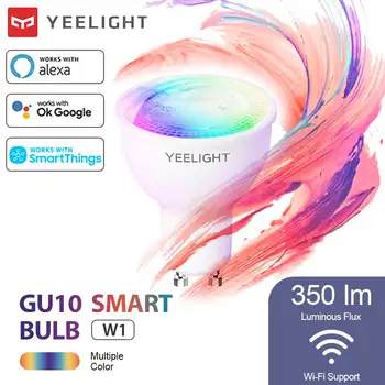 Yeelight YLDP004-UN Smart LED GU10 Bec 350 Lumeni Joc de Muzică de Sincronizare Colorate Inteligent Lampa Yeelight APLICAȚIA Google Asistent alexa