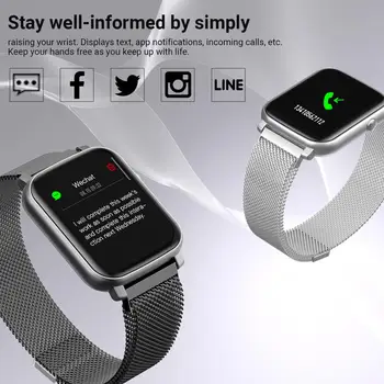 Moda Ceas Inteligent Femei Bărbați Cardio 2021 Smartwatch IP68 rezistent la apa F1 Doamnelor Ceasuri Inteligente Pentru IOS Android Xiaomi