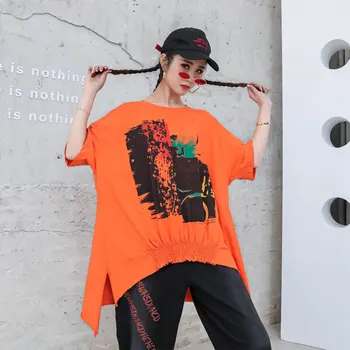 SUFLET DE TIGRU Nou Stil de Moda 2021 Topuri Femei Vintage Imprimate Tricouri Femei Maneca Scurta Tricouri Femei Punk Supradimensionate Îmbrăcăminte