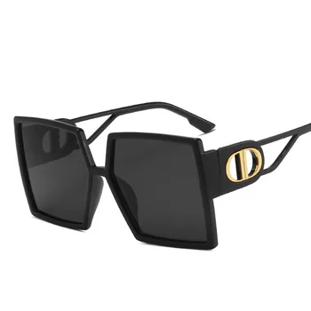 Vintage Mare Plus ochelari de Soare Patrati Lentes De Moda Gafas Oculos Supradimensionate Sonnenbrille Nedefinit Okulary Epocă Nouă Tendință UV400