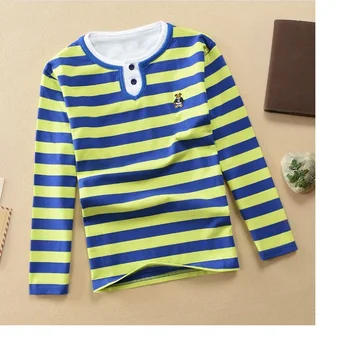 De înaltă calitate 3-12 ani baiat tricou polo cu maneca scurta tricou rever cu dungi din bumbac pentru copii T shirt diverse culori opțional